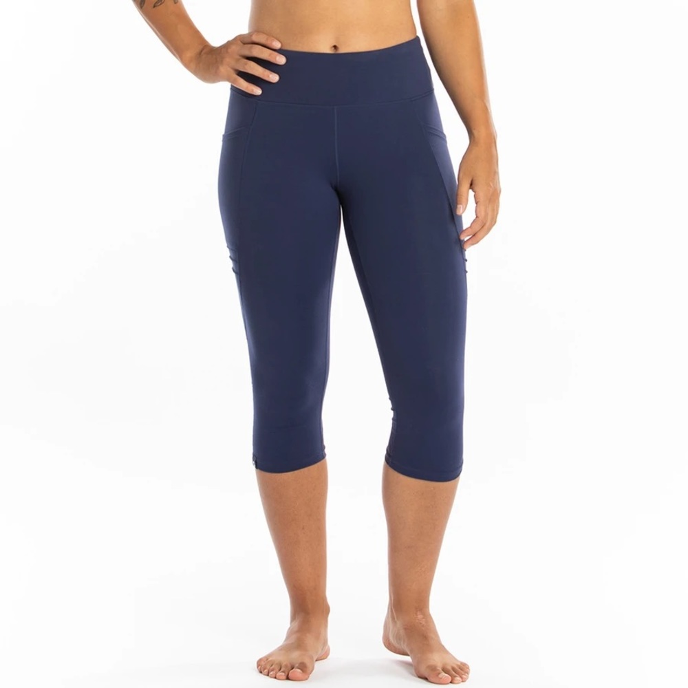 NWT Oiselle Triple Threat Capri Blue Sz 14